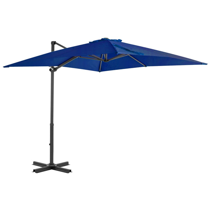 Umbrelă în consolă, stâlp din aluminiu albastru azur 250x250 cm - WALTI WALTI