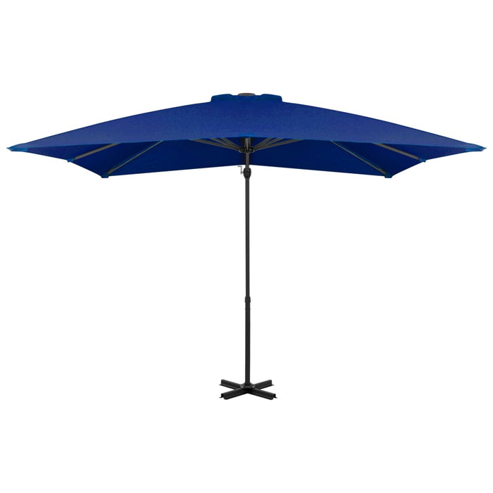 Umbrelă în consolă, stâlp din aluminiu albastru azur 250x250 cm - WALTI WALTI