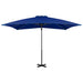 Umbrelă în consolă, stâlp din aluminiu albastru azur 250x250 cm - WALTI WALTI