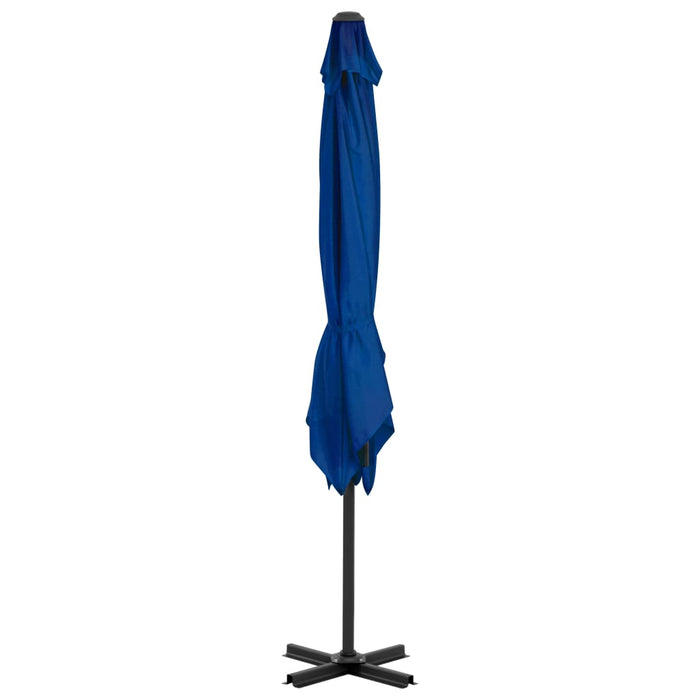 Umbrelă în consolă, stâlp din aluminiu albastru azur 250x250 cm - WALTI WALTI