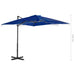 Umbrelă în consolă, stâlp din aluminiu albastru azur 250x250 cm - WALTI WALTI