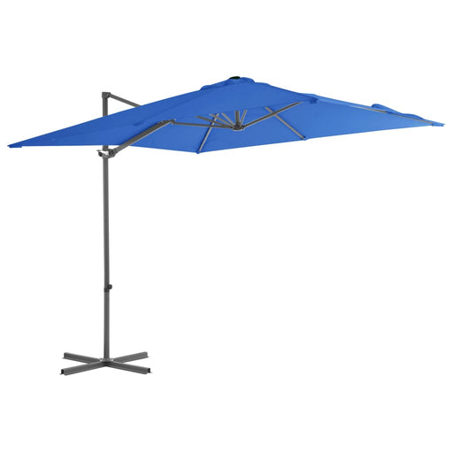 Umbrelă în consolă stâlp din oțel, albastru azuriu, 250x250 cm - WALTI WALTI