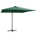 Umbrelă în consolă cu LED, stâlp din oțel, verde, 250x250 cm - WALTI WALTI