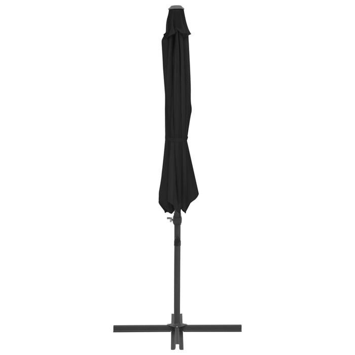 Umbrelă consolă de grădină, stâlp din oțel, negru, 300 cm - WALTI WALTI