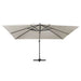 Umbrelă în consolă cu LED, stâlp din aluminiu nisipiu 400x300cm - WALTI WALTI