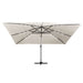 Umbrelă în consolă cu LED, stâlp din aluminiu nisipiu 400x300cm - WALTI WALTI