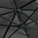 Umbrelă în consolă cu LED stâlp din aluminiu antracit 400x300cm - WALTI WALTI