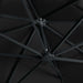 Umbrelă suspendată cu LED și stâlp aluminiu negru 400x300 cm - WALTI WALTI