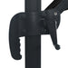 Umbrelă suspendată cu LED și stâlp aluminiu negru 400x300 cm - WALTI WALTI
