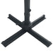Umbrelă suspendată cu LED și stâlp aluminiu negru 400x300 cm - WALTI WALTI