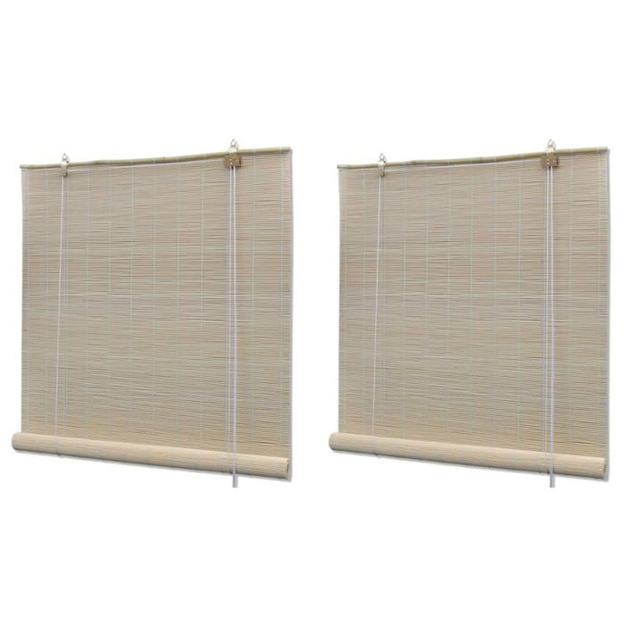Jaluzele din bambus natural tip rulou, 2 buc., 120 x 160 cm - WALTI WALTI