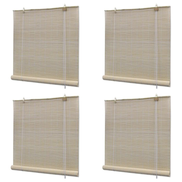 Jaluzele din bambus natural tip rulou, 4 buc., 120 x 160 cm - WALTI WALTI