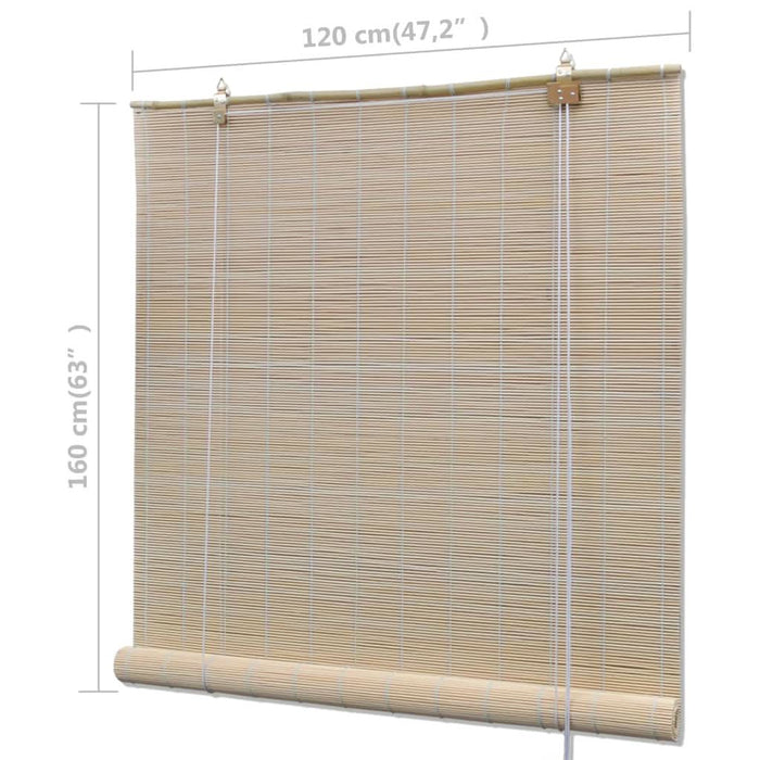 Jaluzele din bambus natural tip rulou, 4 buc., 120 x 160 cm - WALTI WALTI