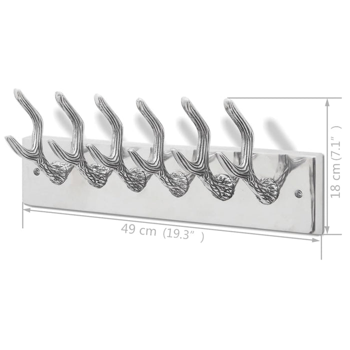 Cuiere de haine, 2 buc., argintiu, aluminiu - WALTI WALTI