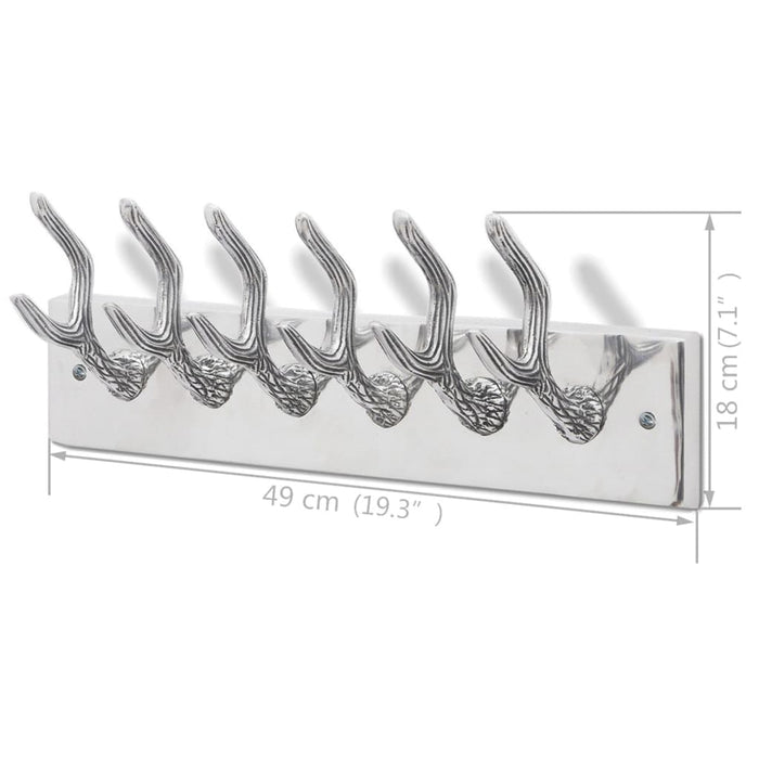 Cuiere de haine, 4 buc., argintiu, aluminiu - WALTI WALTI