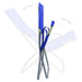 Scaune de plajă pliante, 2 buc., albastru, material textil - WALTI WALTI