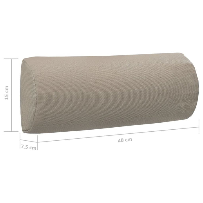 Tetieră pentru șezlong, gri taupe, 40 x 7,5 x 15 cm, textilenă - WALTI WALTI