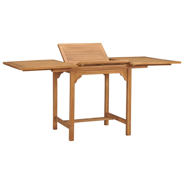 Masă de grădină extensibilă (110-160)x80x75cm lemn masiv tec - WALTI WALTI