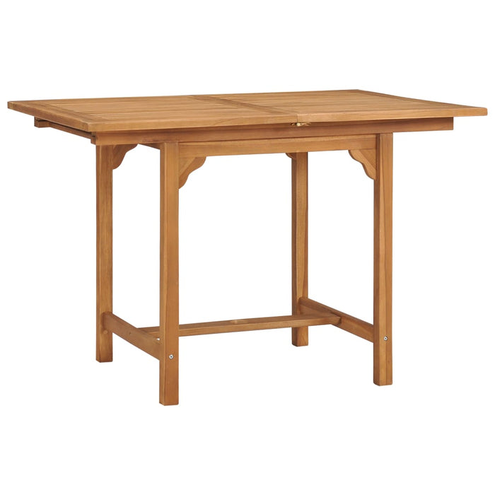 Masă de grădină extensibilă (110-160)x80x75cm lemn masiv tec - WALTI WALTI