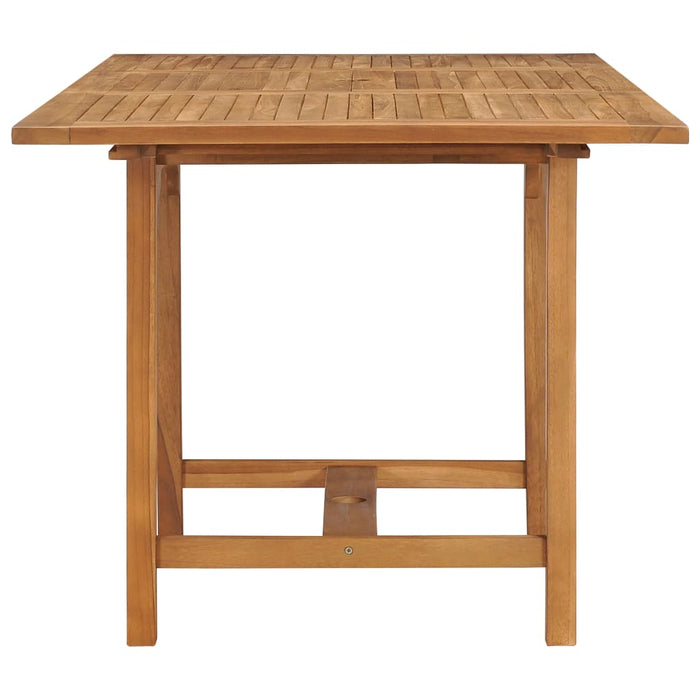 Masă de grădină extensibilă (110-160)x80x75cm lemn masiv tec - WALTI WALTI