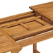 Masă de grădină extensibilă (110-160)x80x75cm lemn masiv tec - WALTI WALTI