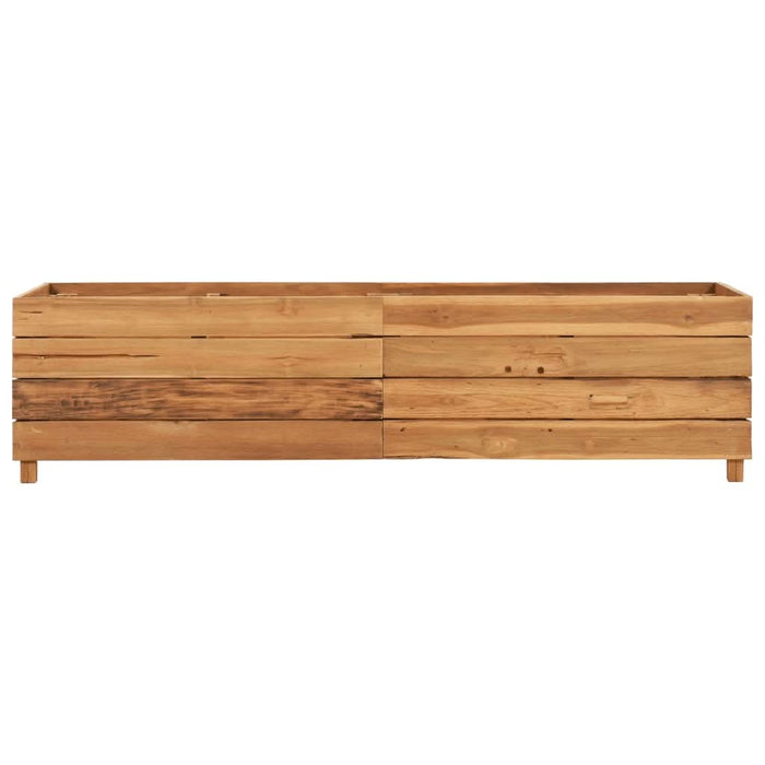 Strat înălțat, 150x40x38 cm, lemn de tec reciclat și oțel - WALTI WALTI