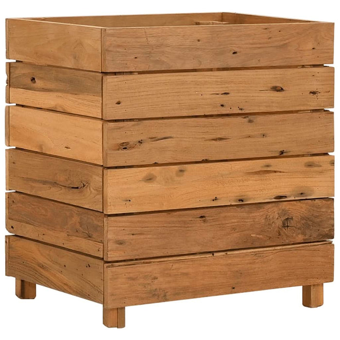 Strat înălțat, 50x40x55 cm, lemn de tec reciclat și oțel - WALTI WALTI
