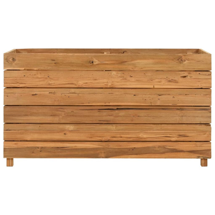 Strat înălțat, 100x40x55 cm, lemn de tec reciclat și oțel - WALTI WALTI