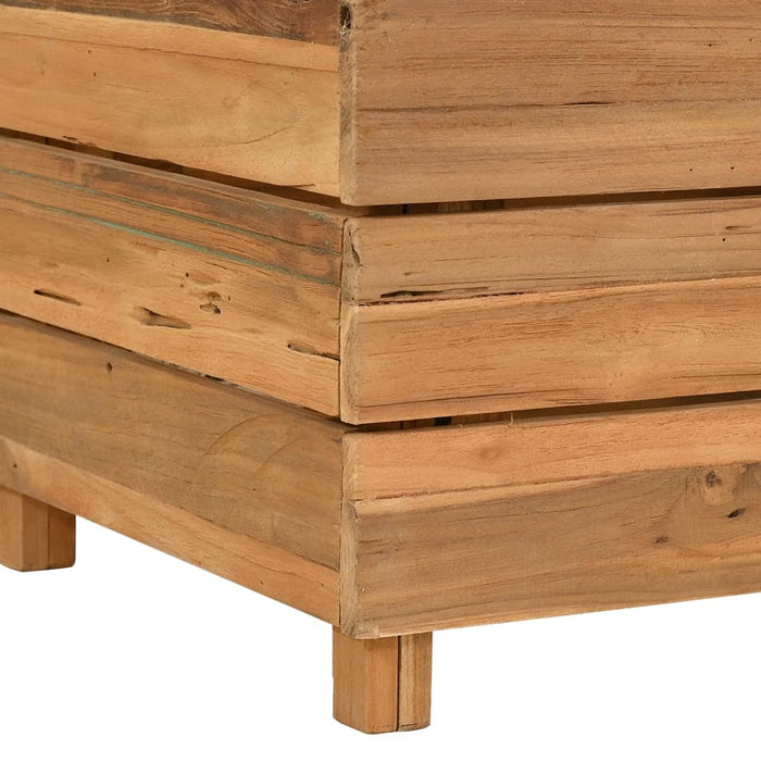 Strat înălțat, 100x40x55 cm, lemn de tec reciclat și oțel - WALTI WALTI