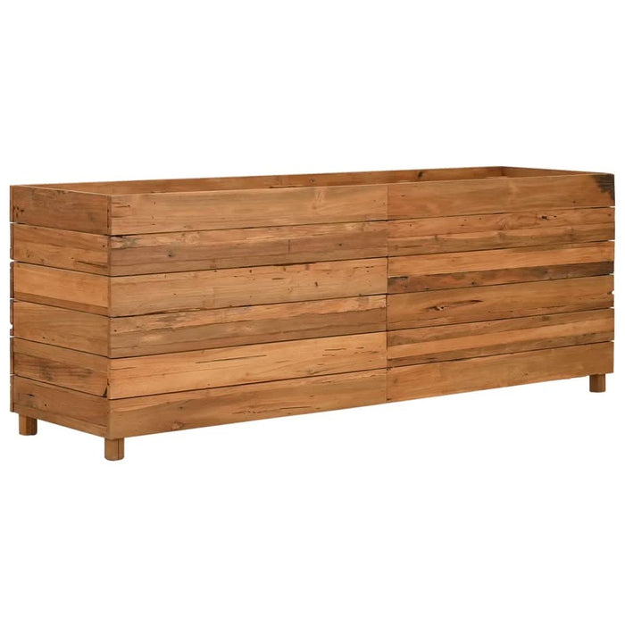 Strat înălțat, 150x40x55 cm, lemn de tec reciclat și oțel - WALTI WALTI