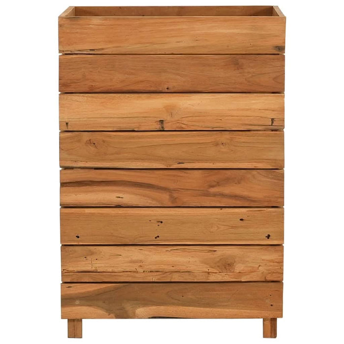 Strat înălțat, 50x40x72 cm, lemn de tec reciclat și oțel - WALTI WALTI