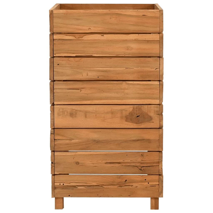 Strat înălțat, 50x40x72 cm, lemn de tec reciclat și oțel - WALTI WALTI
