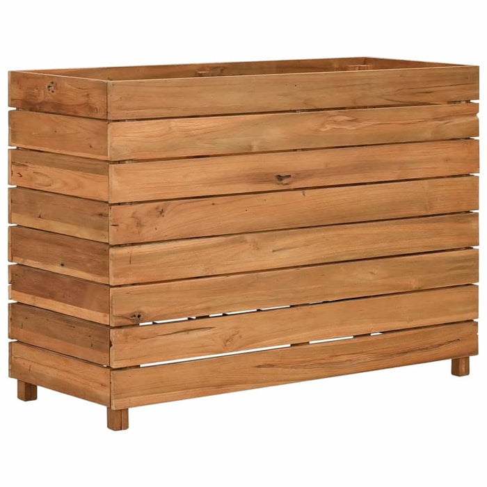 Strat înălțat, 100x40x72 cm, lemn de tec reciclat și oțel - WALTI WALTI