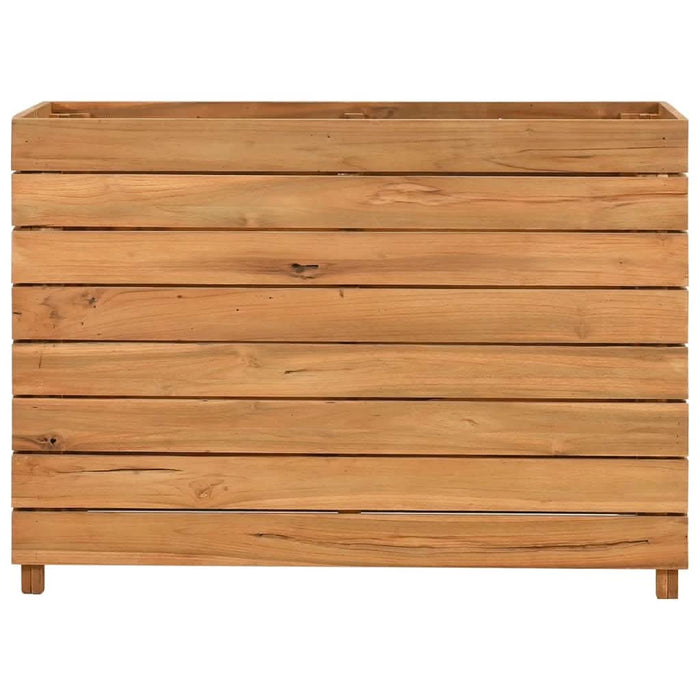 Strat înălțat, 100x40x72 cm, lemn de tec reciclat și oțel - WALTI WALTI