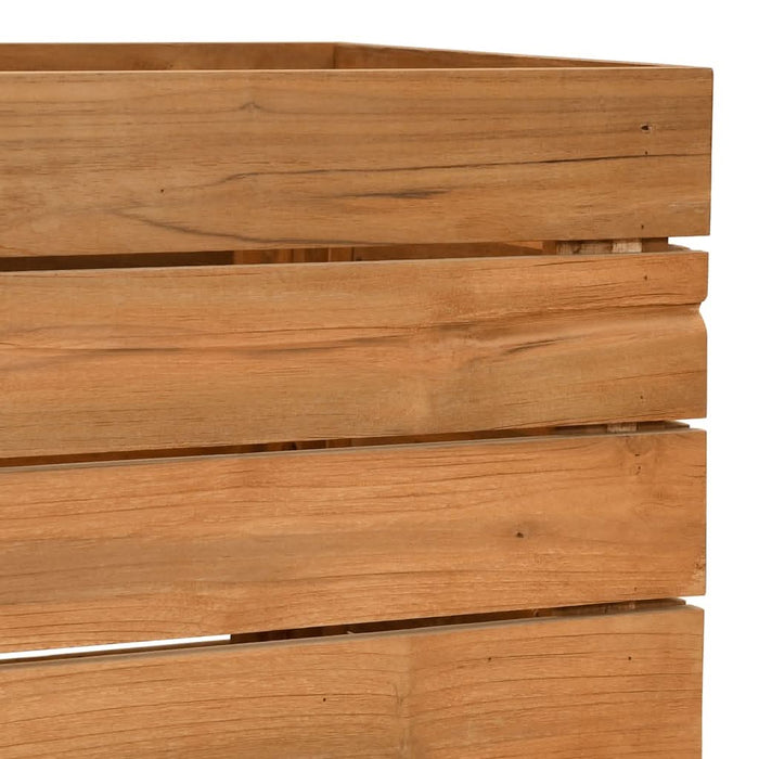 Strat înălțat, 100x40x72 cm, lemn de tec reciclat și oțel - WALTI WALTI