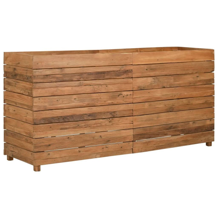 Strat înălțat, 150x40x72 cm, lemn de tec reciclat și oțel - WALTI WALTI