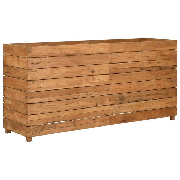 Strat înălțat, 150x40x72 cm, lemn de tec reciclat și oțel - WALTI WALTI