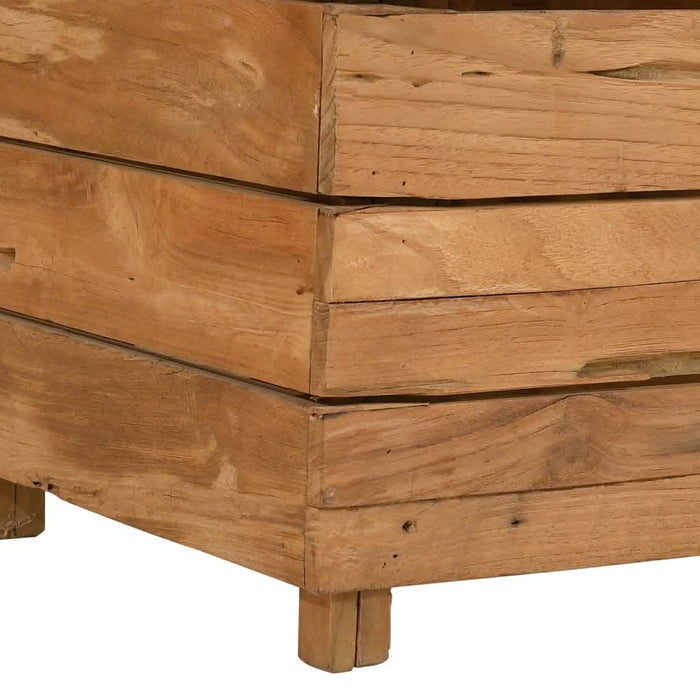Strat înălțat, 150x40x72 cm, lemn de tec reciclat și oțel - WALTI WALTI