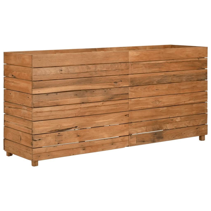 Strat înălțat, 150x40x72 cm, lemn de tec reciclat și oțel - WALTI WALTI