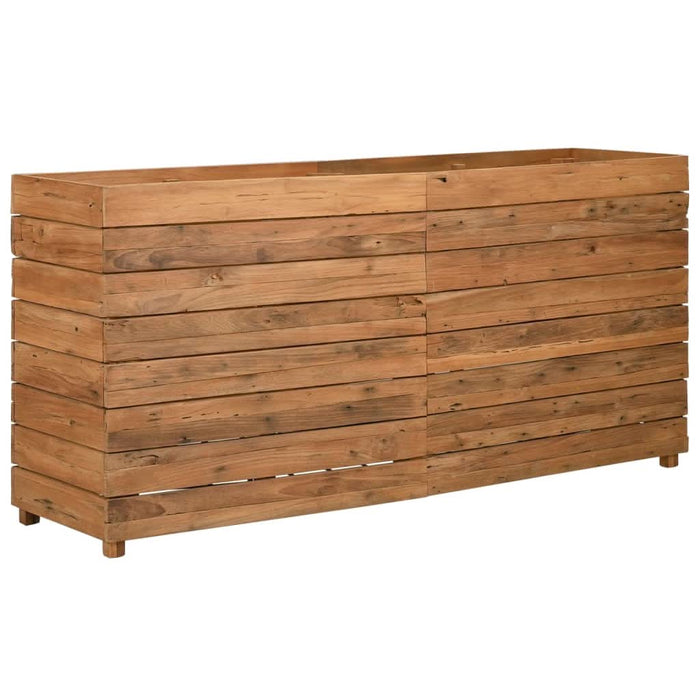 Strat înălțat, 150x40x72 cm, lemn de tec reciclat și oțel - WALTI WALTI