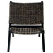 Scaun relaxare negru & natural ratan kubu & lemn masiv de mahon - WALTI WALTI