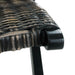 Scaun relaxare negru & natural ratan kubu & lemn masiv de mahon - WALTI WALTI