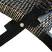 Scaun relaxare negru & natural ratan kubu & lemn masiv de mahon - WALTI WALTI