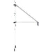 Copertină retractabilă manual, dungi albastru și alb, 100 cm - WALTI WALTI