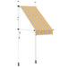 Copertină retractabilă manual, galben & albastru, 100 cm, dungi - WALTI WALTI