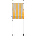 Copertină retractabilă manual, galben & albastru, 100 cm, dungi - WALTI WALTI