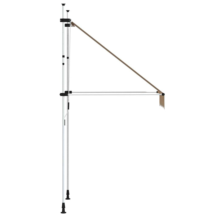 Copertină retractabilă manual, galben & albastru, 100 cm, dungi - WALTI WALTI