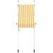 Copertină retractabilă manual, dungi portocaliu și alb, 100 cm - WALTI WALTI