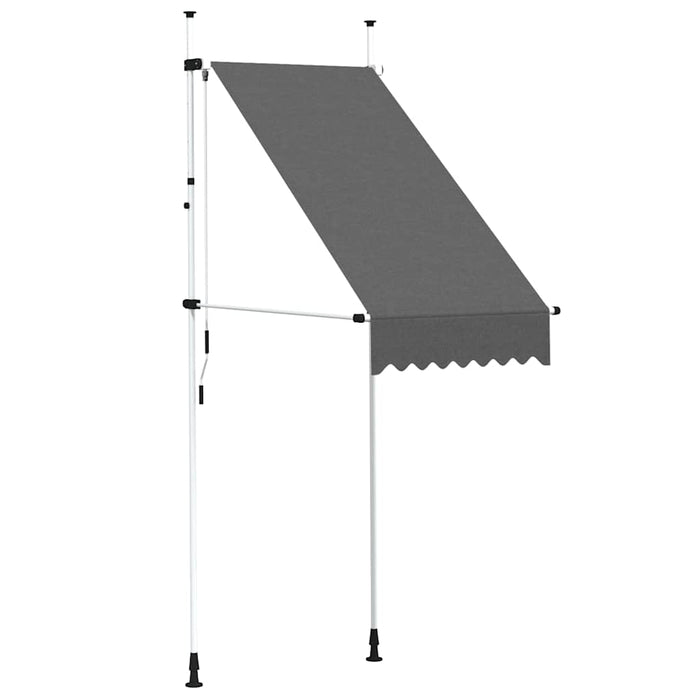 Copertină retractabilă manual, antracit, 100 cm - WALTI WALTI
