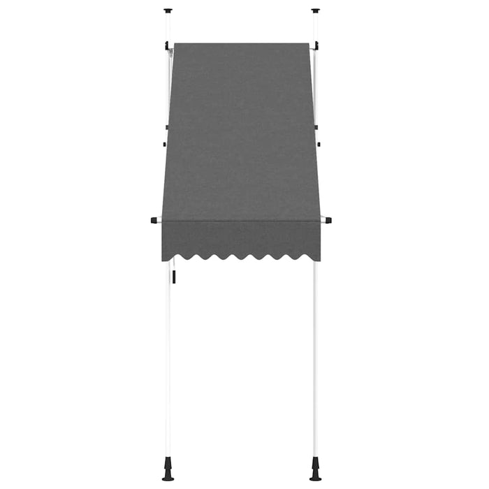 Copertină retractabilă manual, antracit, 100 cm - WALTI WALTI